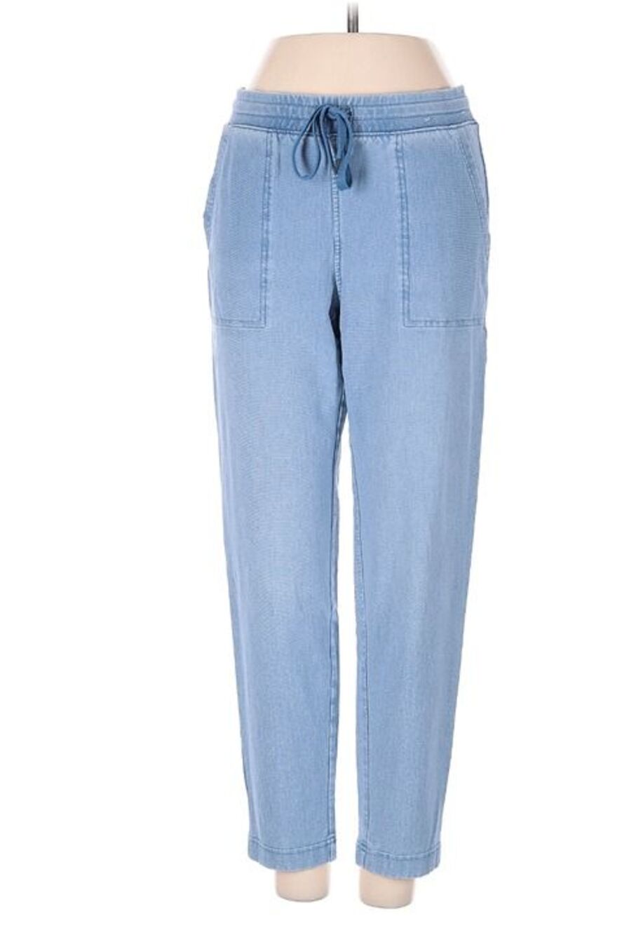 UNIQLO Womens Size M (28-29 inch) Light Wash Blue Denim Stretchy Pull-On Pants